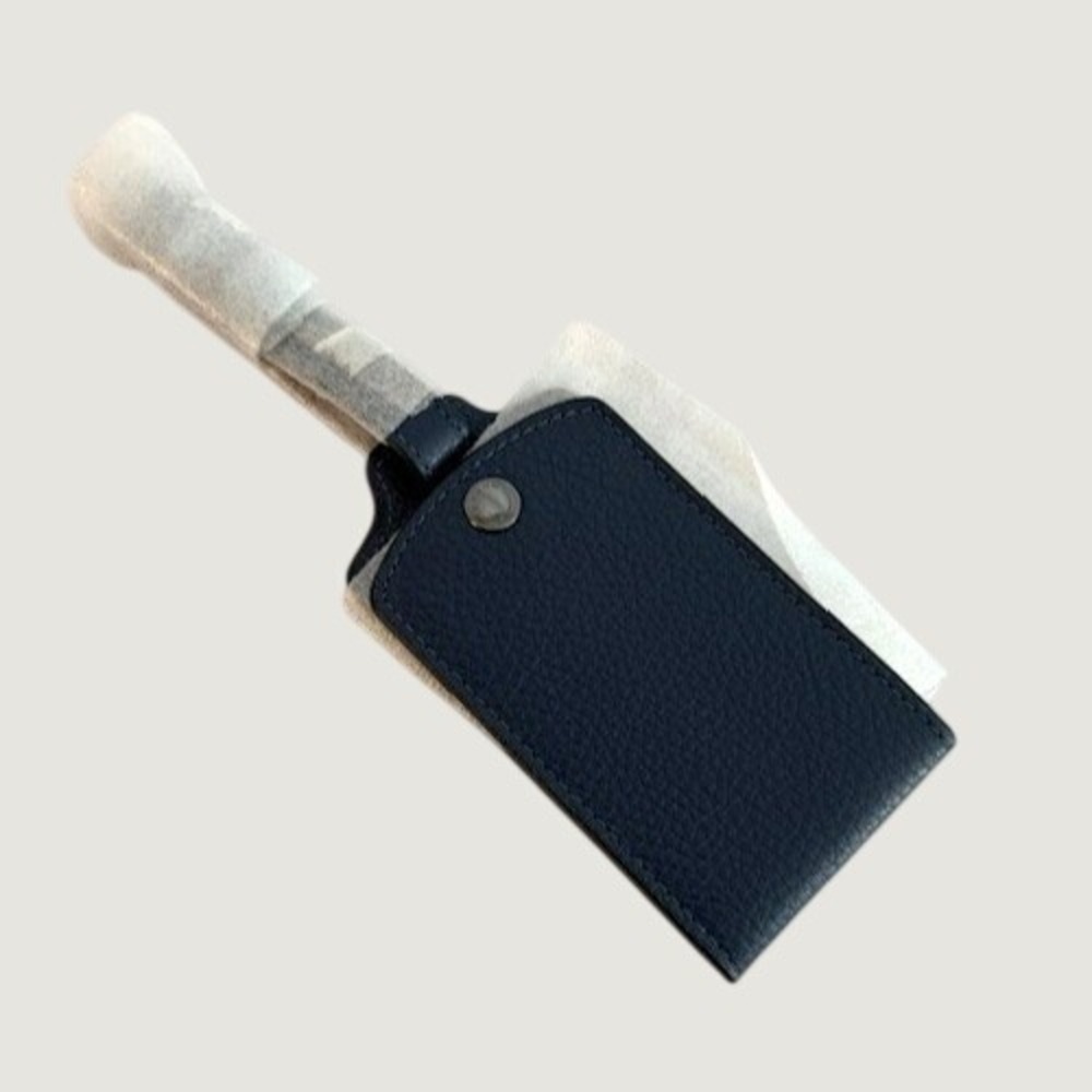 Coach Leather Luggage Tag Cobalt Blue New With Tags Authentic